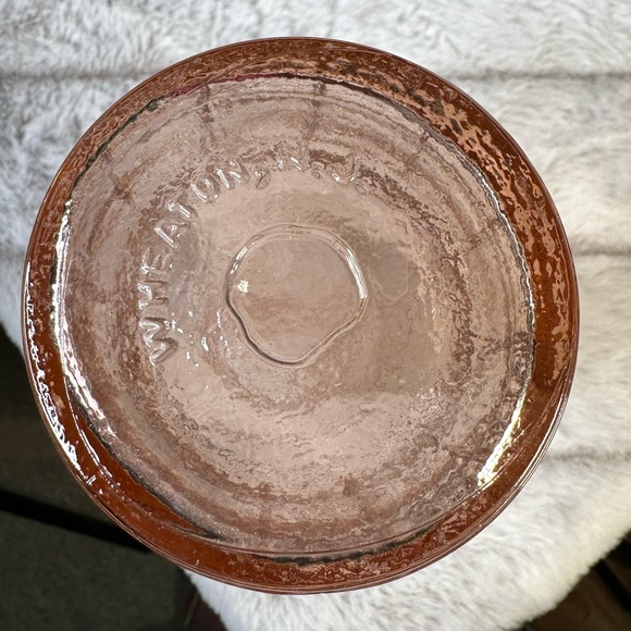 Vintage Pink Glass Dr. Chandler’s Jamaica Ginger Root Bitters Barrel Bottle 8” - Picture 3 of 8